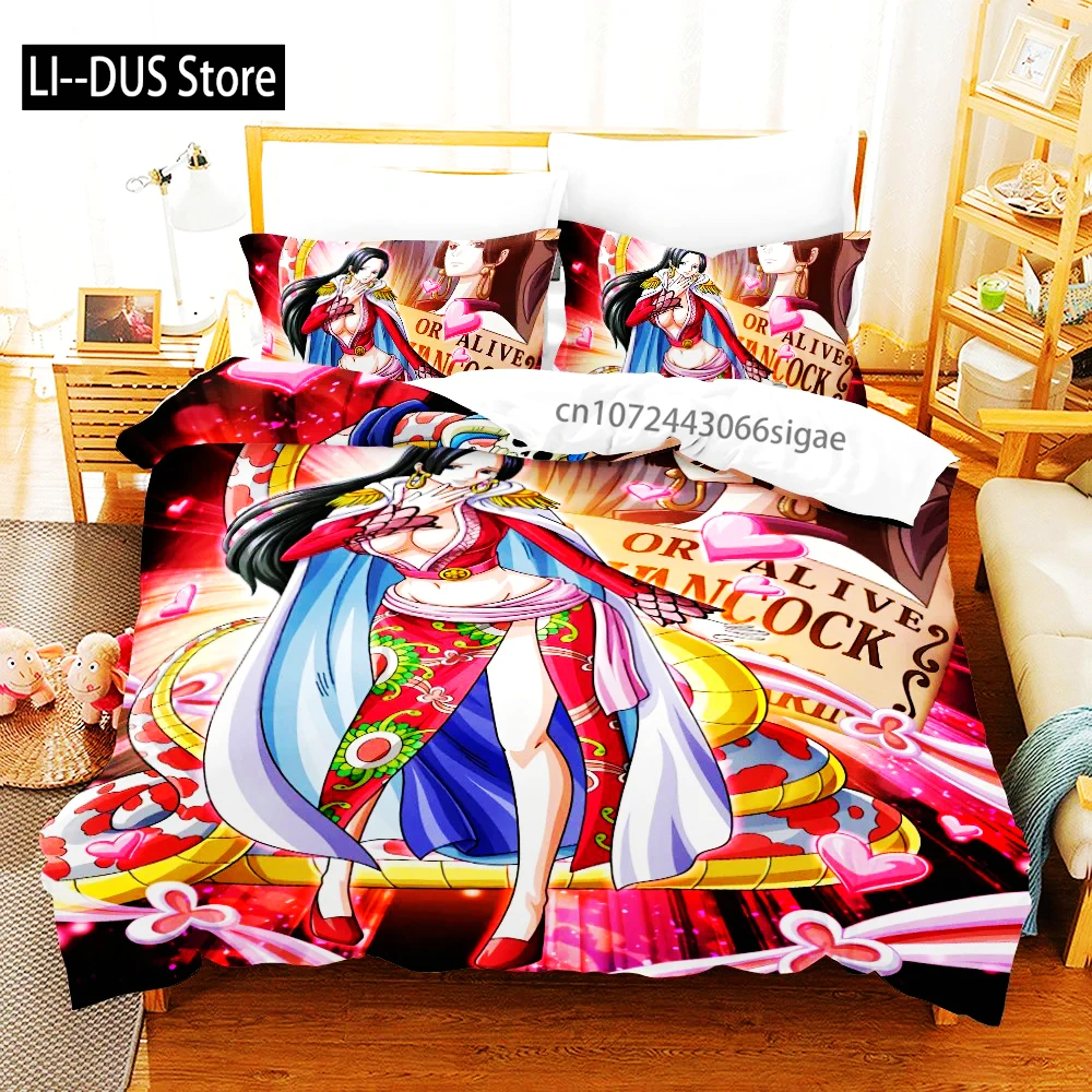 

Комплект постельного белья Boa Hancock Single Twin Full Queen King Size Queen Empress, комплект постельного белья для взрослых и мальчиков, комплекты пододеяльников для спальни с 3D принтом