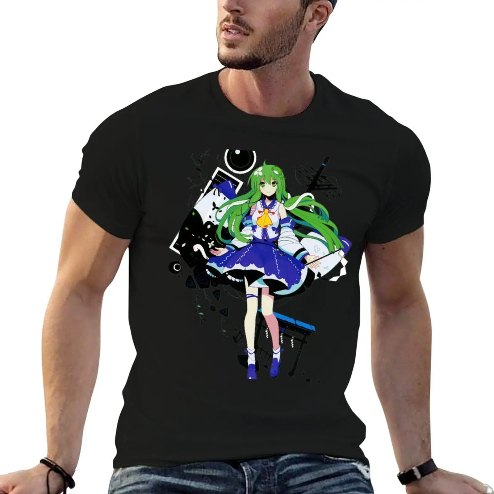 

Touhou Project - Sanae Kochiya T-Shirt cotton t shirt man anime t shirts for man T-Shirt