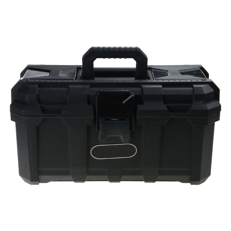 ipiip Double Layer Essential Tool Box Maintenance Tool Storage Box Removable Tray