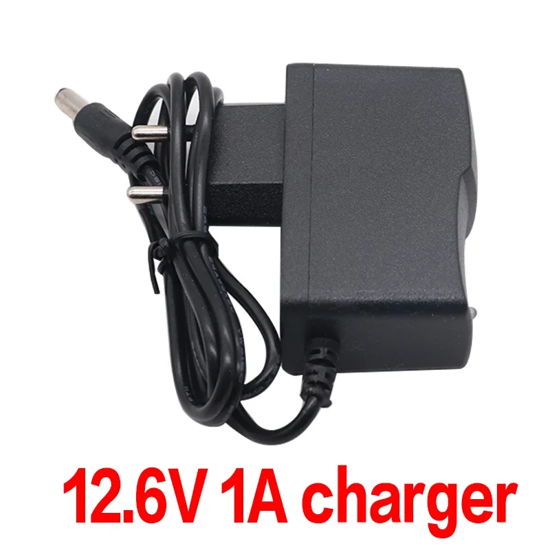 Batería recargable con cargador, pila de litio de 12V, 15000mah, 18650 capacidad, DC 12,6 V, 15Ah, Monitor de cámara CCTV