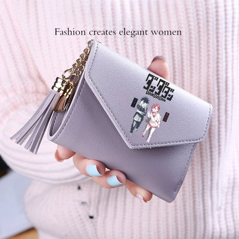 Dan Da Dan Wallets Cartoon Anime Cat Purse Large Capacity Fashion Multifunctional Card Bags Coin Tissue Storage Pouch Gifts