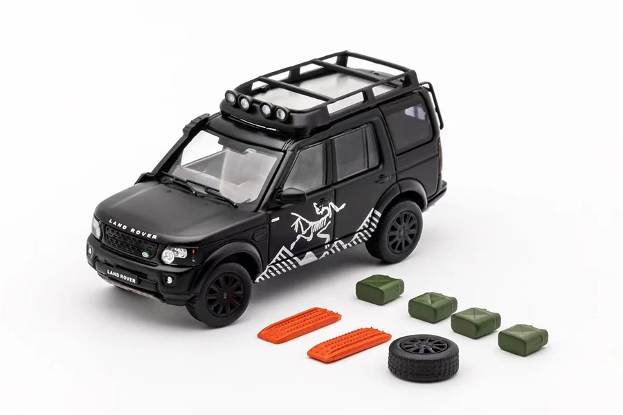 GCD 1/64 Discovery 4 Matte Black latte limited 600pcs Collection die cast alloy car model decoration gift