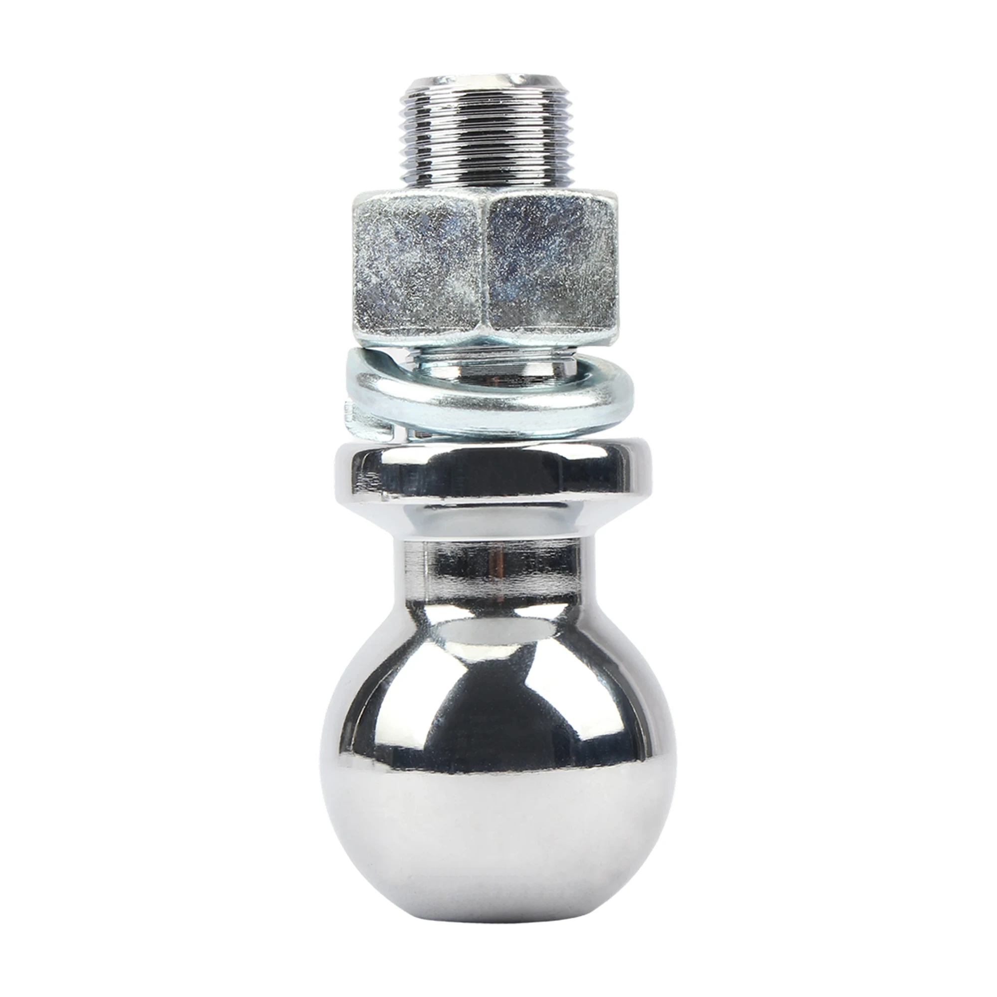 ATV UTV Ball Head Towing Hitch 50mm Chrome Tow Ball Shank Dia Durable Bumper Replacement Coupling Trailer Parts 2000 3500 6000LB