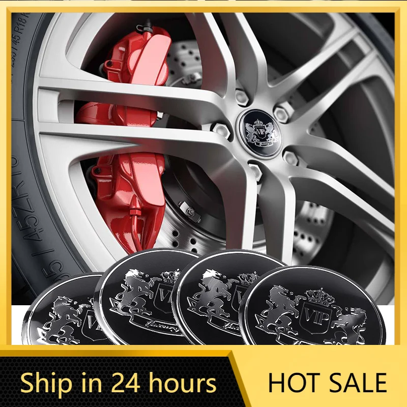 Autocollants pour centres de roues de voiture, 4 pièces, 56MM, autocollants pour couvercles de moyeu, accessoires automobiles pour Audi BMW Benz Volvo Skoda Honda Opel Volkswagen