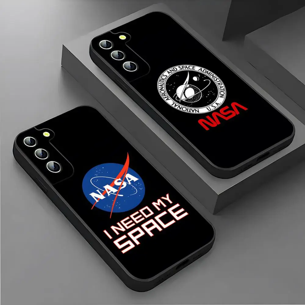 USA N-Nasas Space Phone Case For S23 Samsung S25 S26 S24 Ultra S22 S20 Fe S21 Plus A16 A54 A34 A24 A53 A13 A14 Cover