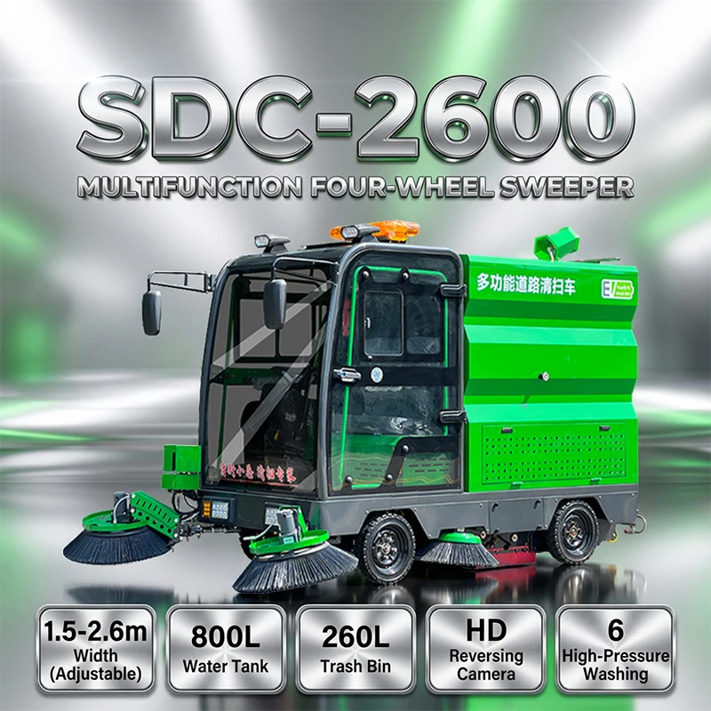 Customized Floor Cleaner Municipal Industrial Leaf Garbage Collection Road Cleaner Multifunctional Electric Sweeping Machine Roa