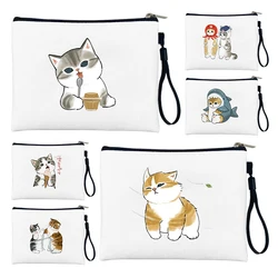 Kawaii Cats Cute Animal Printed Women's Makeup Bags Female Cosmetics Case Bag Storage Wash Pack Travel Organizer Toiletry Bag