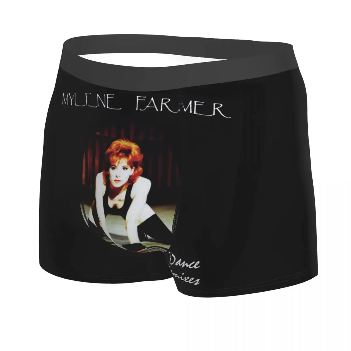 Intimo maschile Sexy Mylene Farmer slip Boxer pantaloncini morbidi mutandine mutande