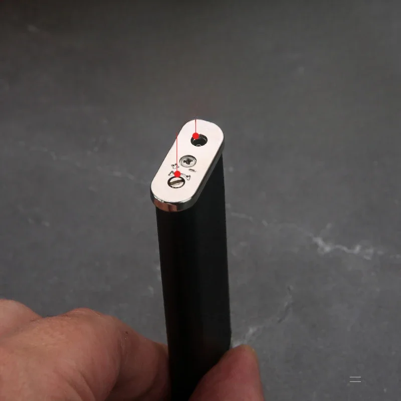 HONEST Thin Lighter Metal Jet Torch Gas Butane Lighter Turbo Windproof Blue Flame Inflatable Cigarette Lighter Cheap Lighters