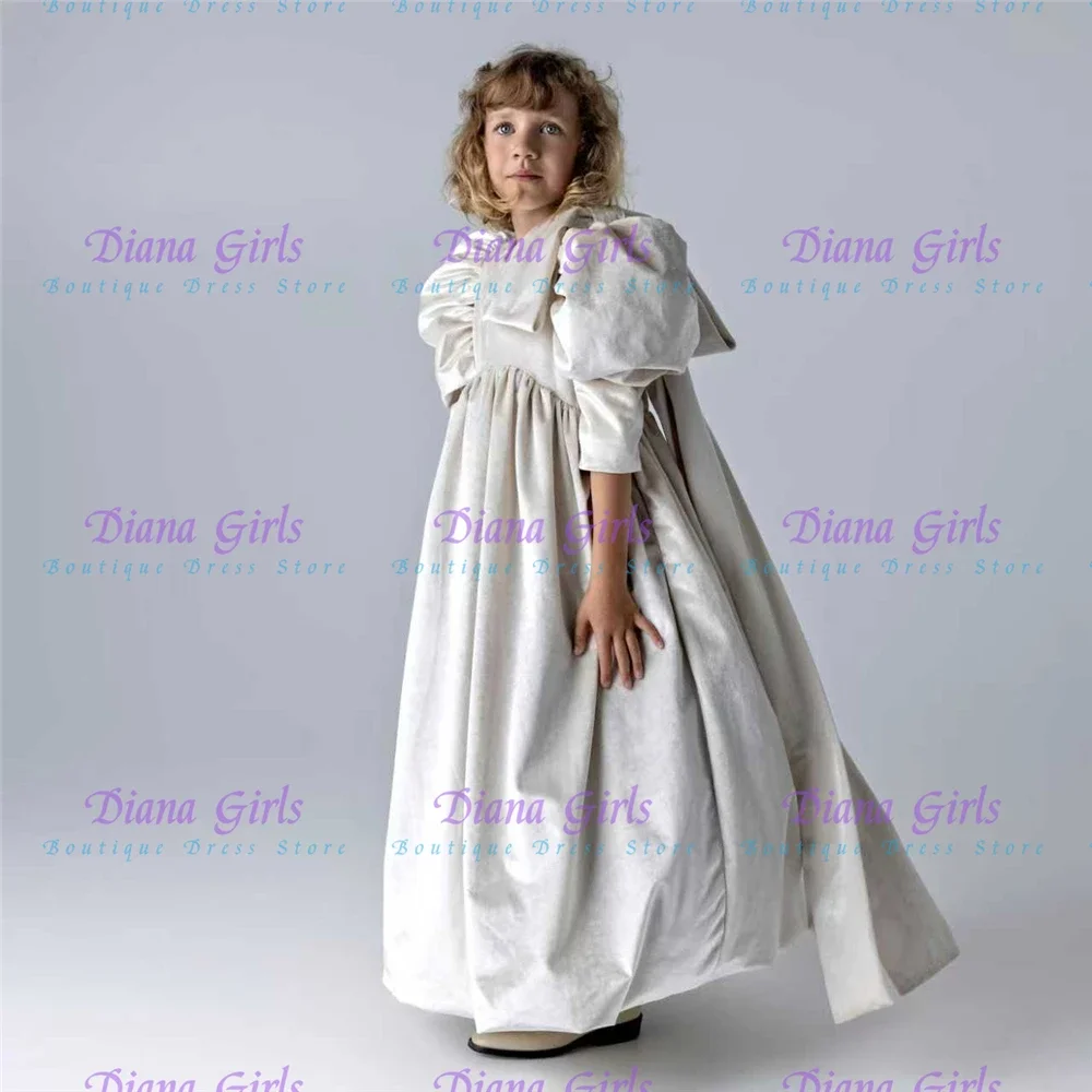 

Элегантное атласное или тафтовое пышное платье с цветочным узором для первого причастия для девочек, свадебные платья, бальные платья для маленьких девочек на день рождения