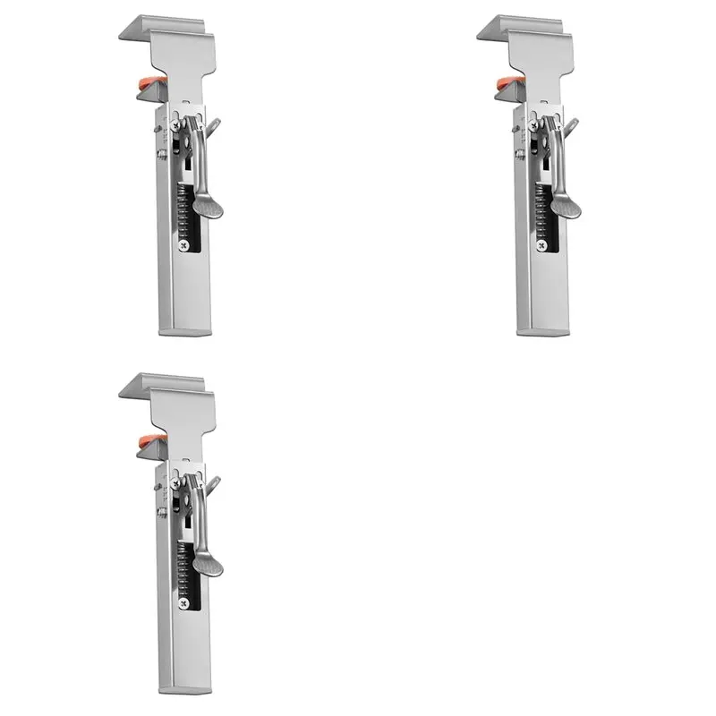 

Регулируемый зажим для крепления выдвижных ящиков ABRU-3X, универсальные крепежные зажимы для фасадов ящиков с заменяемыми клипсами