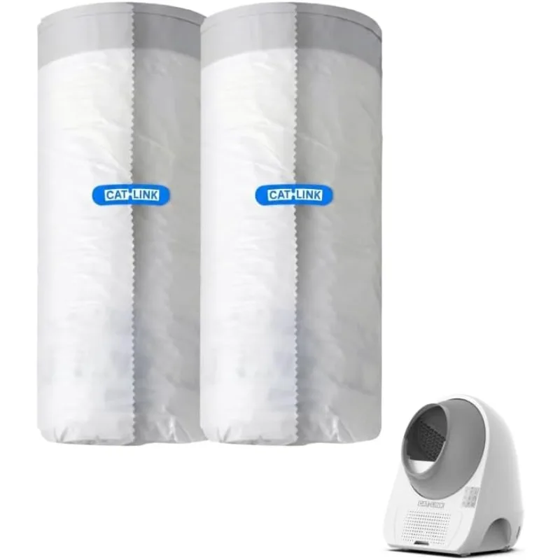 Paquete de 40 Bolsas de Basura CATLINK, para Caja de Arena Automática para Gatos Scooper Young & Luxury PRO & Ultra, No Aptas para Scooper SE LITE