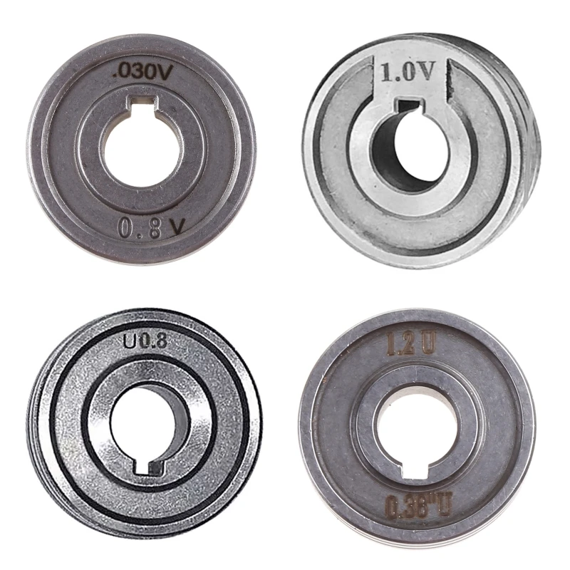 เชื่อม Feeder ม้วน V U Nurl Groove 0.6มม.0.8มม.1.0มม.ขนาด30X10X10มม.สำหรับเหล็กอลูมิเนียม Flux สายไฟ Mig ลวด37ME