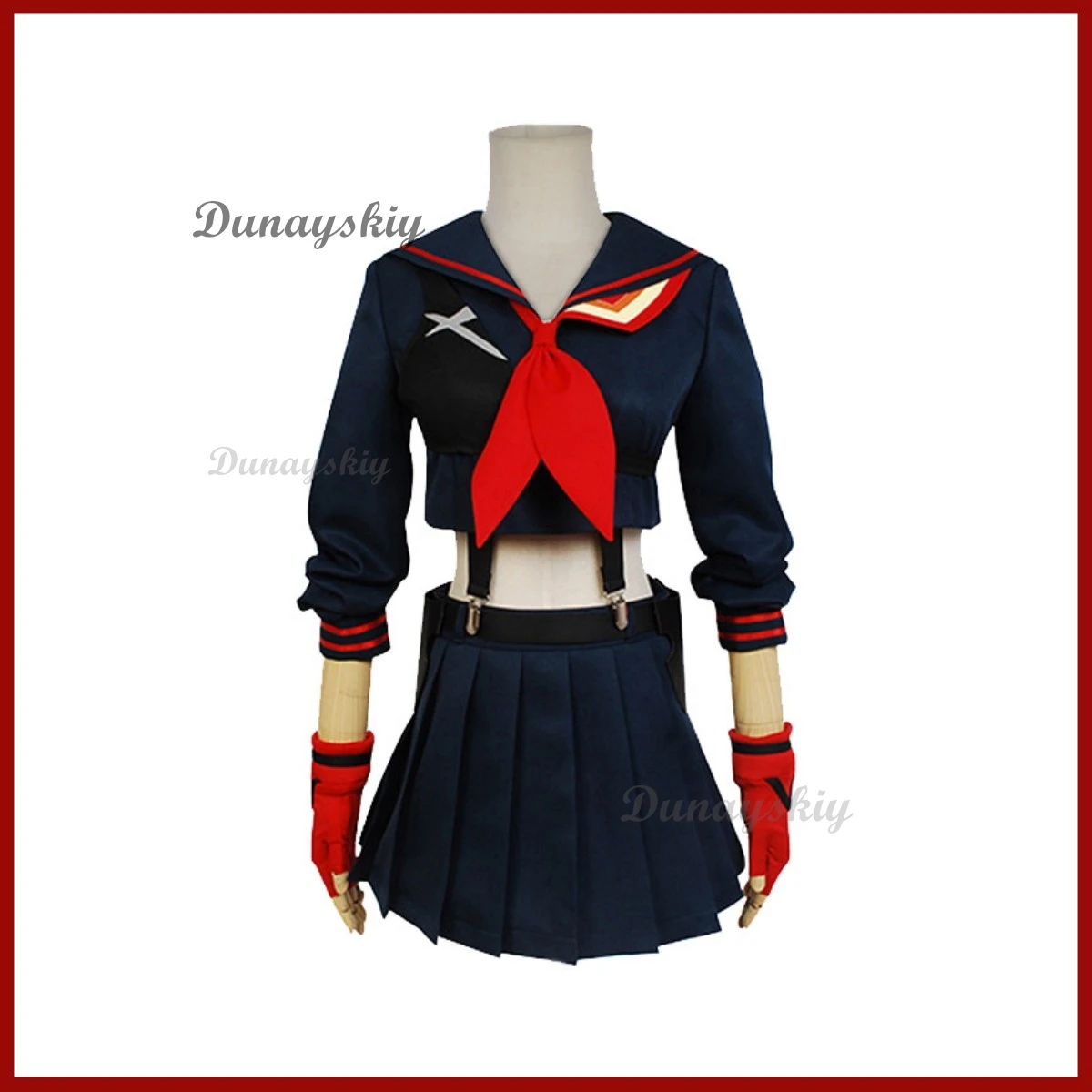 Anime Kill La Kill Matoi Ryuuko Cosplay Kostüm Perücke Japanische JK Uniform Kurzes Hemd Frau Sexy Kawaii Karneval Sailor Anzug