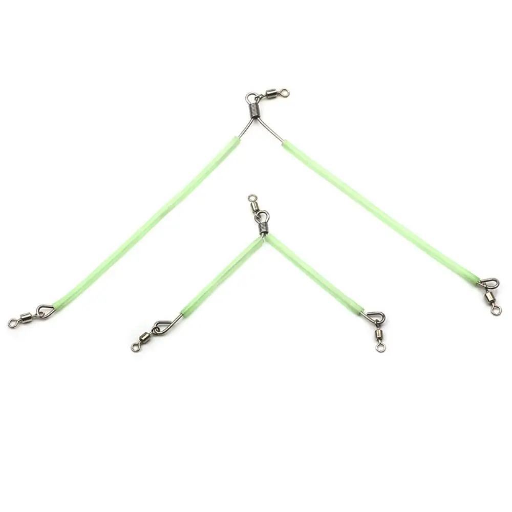 5PCS T-shaped Fishing Balance Connector Luminous Anti Entanglement Luminous Tube Balance Bracket Sturdy with Rolling Swivels