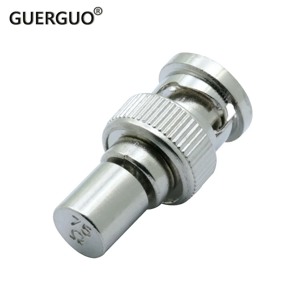 2Pcs 50Ohm 75Ohm BNC Connector for CCTV BNC Male Plug Termination Dummy Load RF Coaxial Adapter