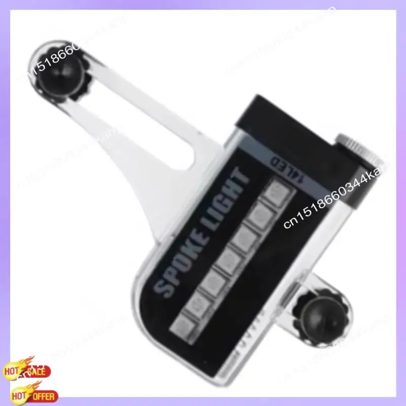 CLCU 14 RGB LED Bike Wheel Spoke Light Bicycle Warning Lights Waterproof LED Neon Bike Tyre Light Bicycle Rim Decor