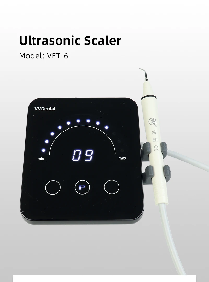 VVDental Ultraschall-Scaler mit 5 Aufsätzen, passend für EMS WOODPECKER Handstück, zur Entfernung von Zahnstein, Rauchflecken-Reinigung, Zahnärztliche Werkzeuge – Detail 2