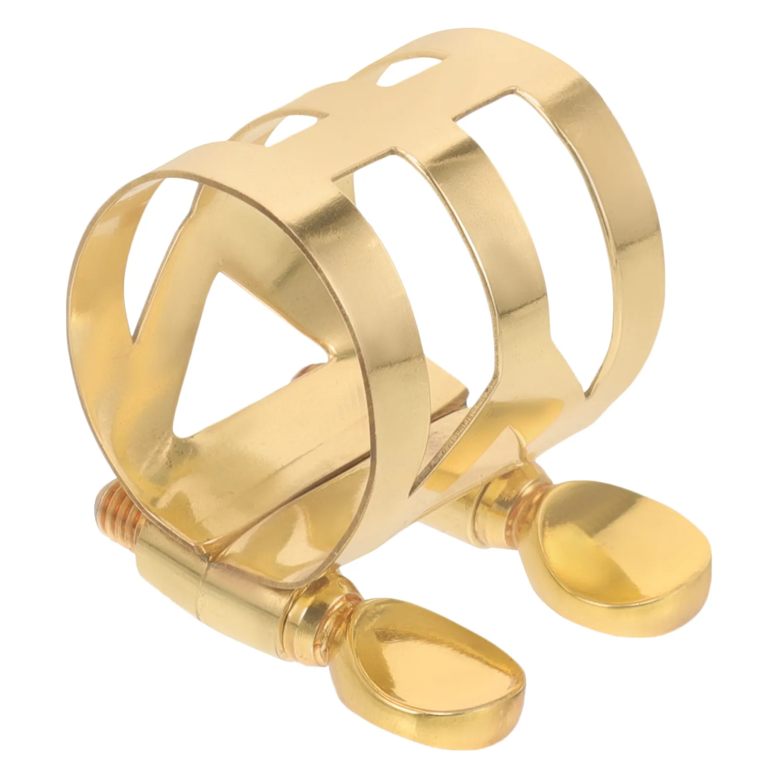 Alto Saxophone Clip Copper Ligature Adjustable Metal Sax Ligature for Secure Tonal Clarity Easy Installation Saxophone Supplies