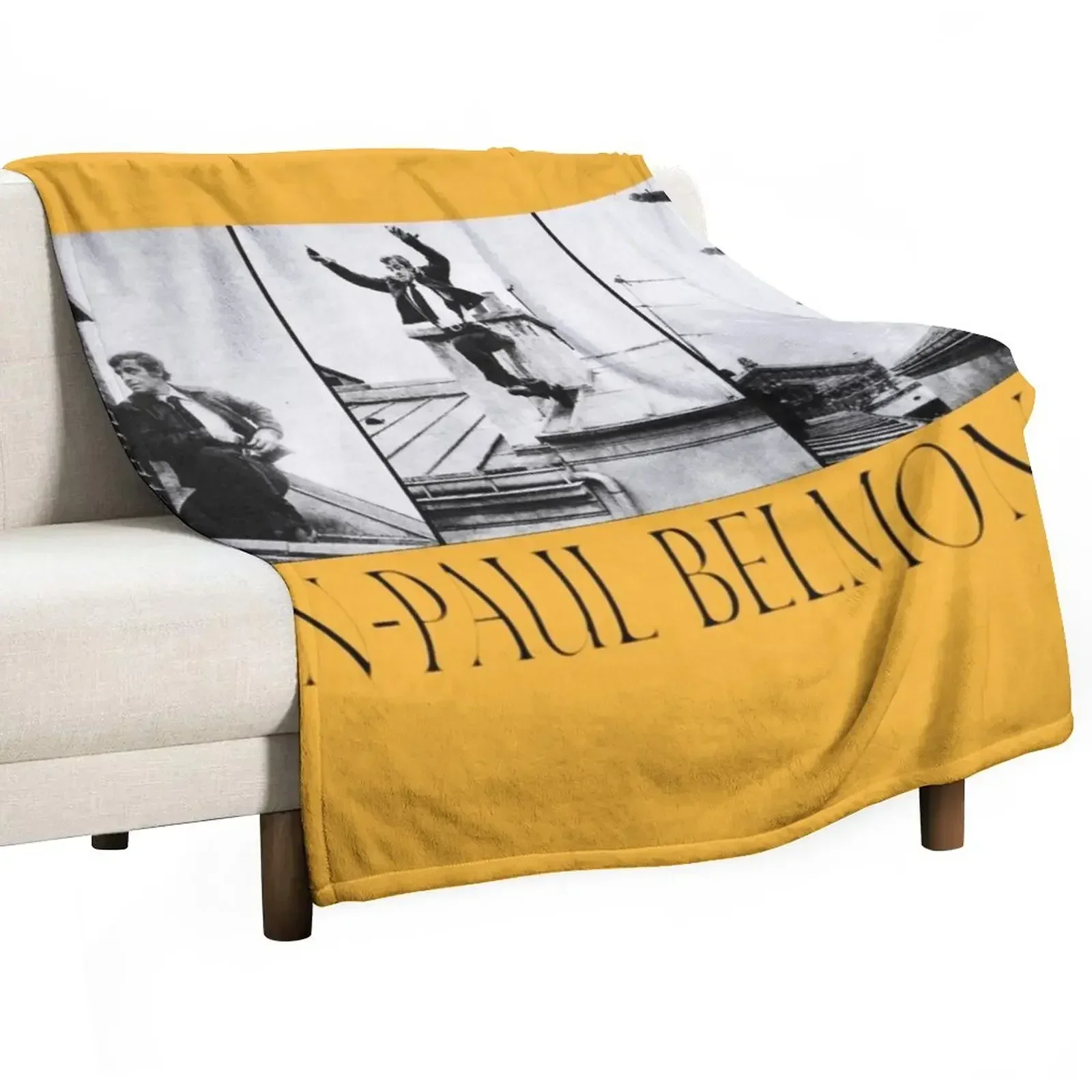 

Jean-Paul Belmondo Throw Blanket For Baby Sofas Flannel Plaid on the sofa Blankets