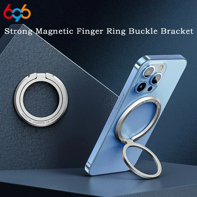 

Новый ультратонкий магнитный держатель для телефона с кольцом на палец для IPhone 14, 15, 16 Plus 17 Pro Max для Huawei, Samsung, свободно вращающийся
