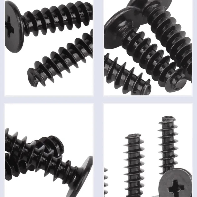 M1.2~m3 Black Carbon Steeel Cb Ultrathin Flat Wafer Self-tapping Screw Phillips Super Low Mini Screws