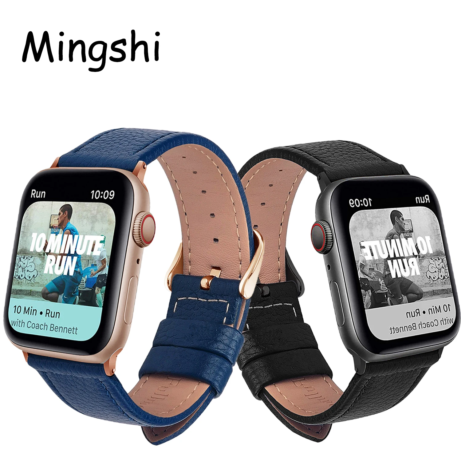 High quality Color Leather loop Band for iWatch 8 41mm 44mm Sports Strap Tour band for Apple watch 45mm 40mm Series 3 4 5 6 SE 7