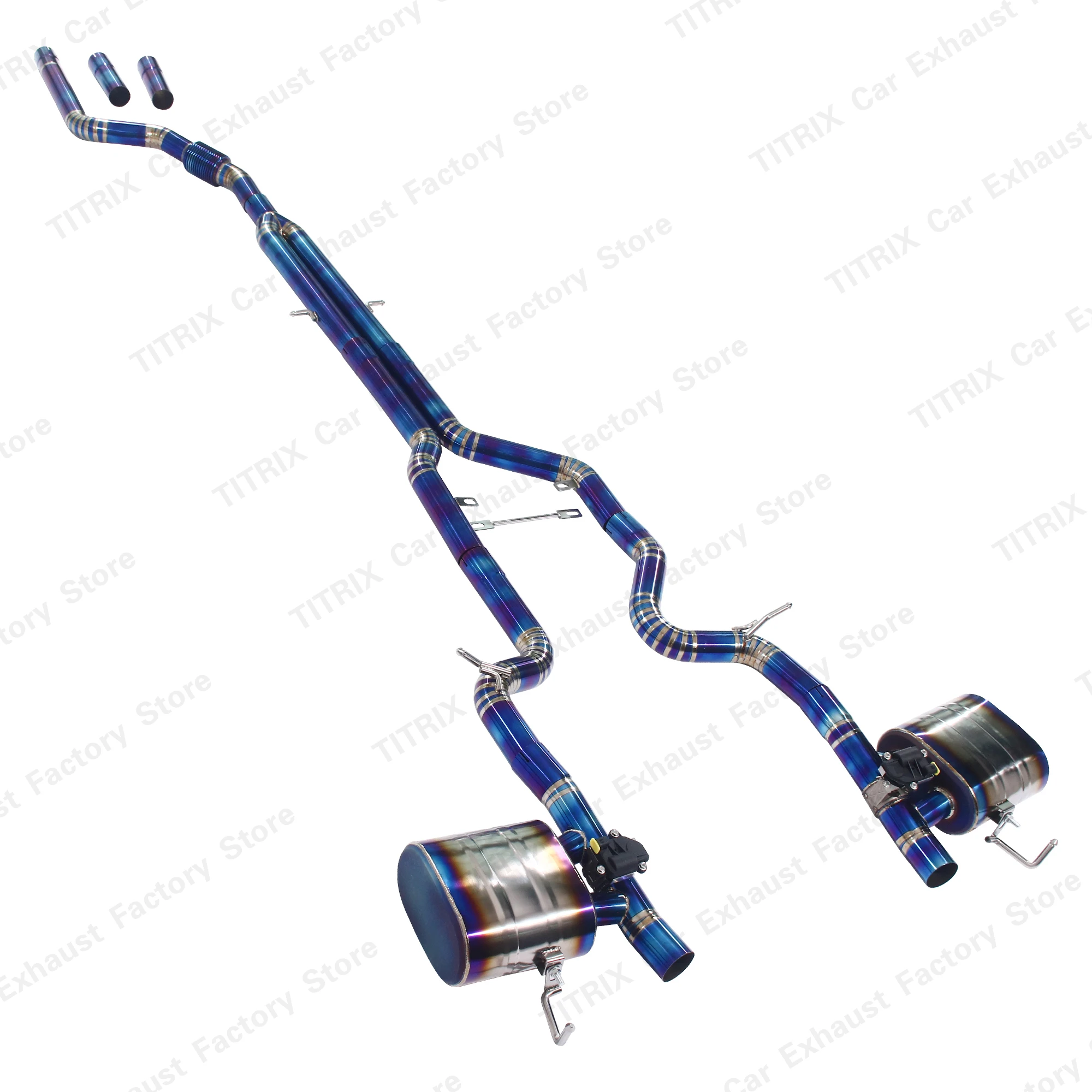 Valved Catback Exhaust System For Jaguar XEL 2.0T 2020 Titanium Alloy Mid Pipe + Rear Muffler High Performance Electric Valve