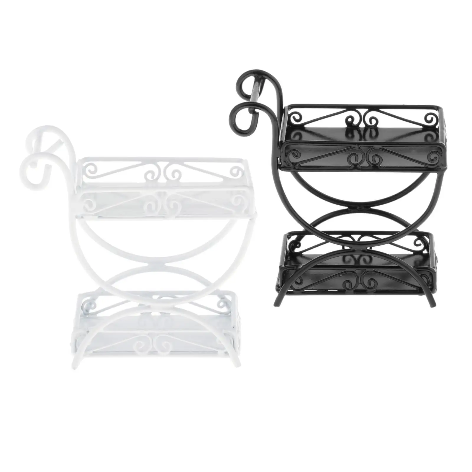 1/12 دمية حامل زهور مشاهد مصغرة عرض الرف الأثاث للمبنى