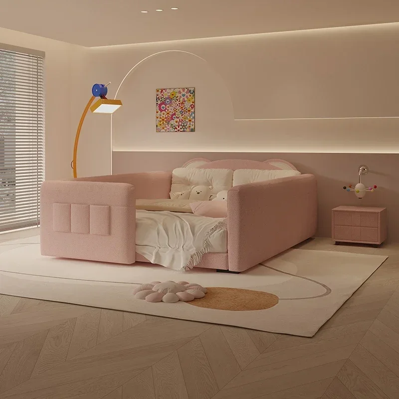 180X200cm Nordic Furniture For Bedroom Tatami Modern Bed Double Wooden Bed King Size Headboard Frames And Bases Princess Sex Bed