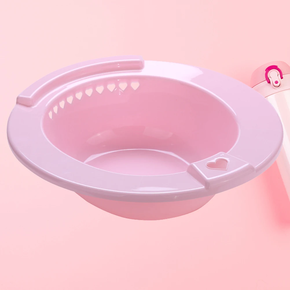 

Portable Sitz Toilet Soaking Basin Over-The-Toilet Hip Bath For Pregnant Women Size Fits Most Pedestal Toilets Not