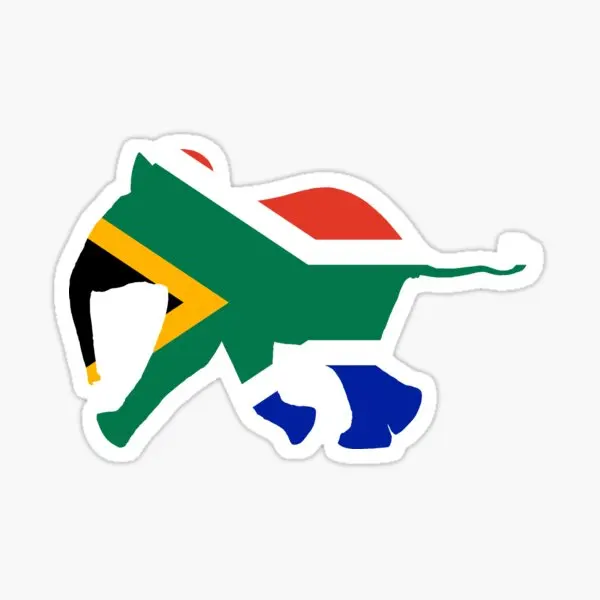 Vinil adesivo mapa do za sul-africano, adesivo com bandeira elefante, para caminhão, janelas, carro, porta, parede de vidro, motocicleta, bicicleta, van, decalque