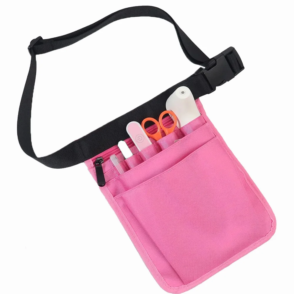 حقيبة الخصر للنساء حقيبة الكتف ممرضة المنظم حزام حقيبة جيب إضافي حزمة مراوح ممرضة النايلون لأداة الملحقات