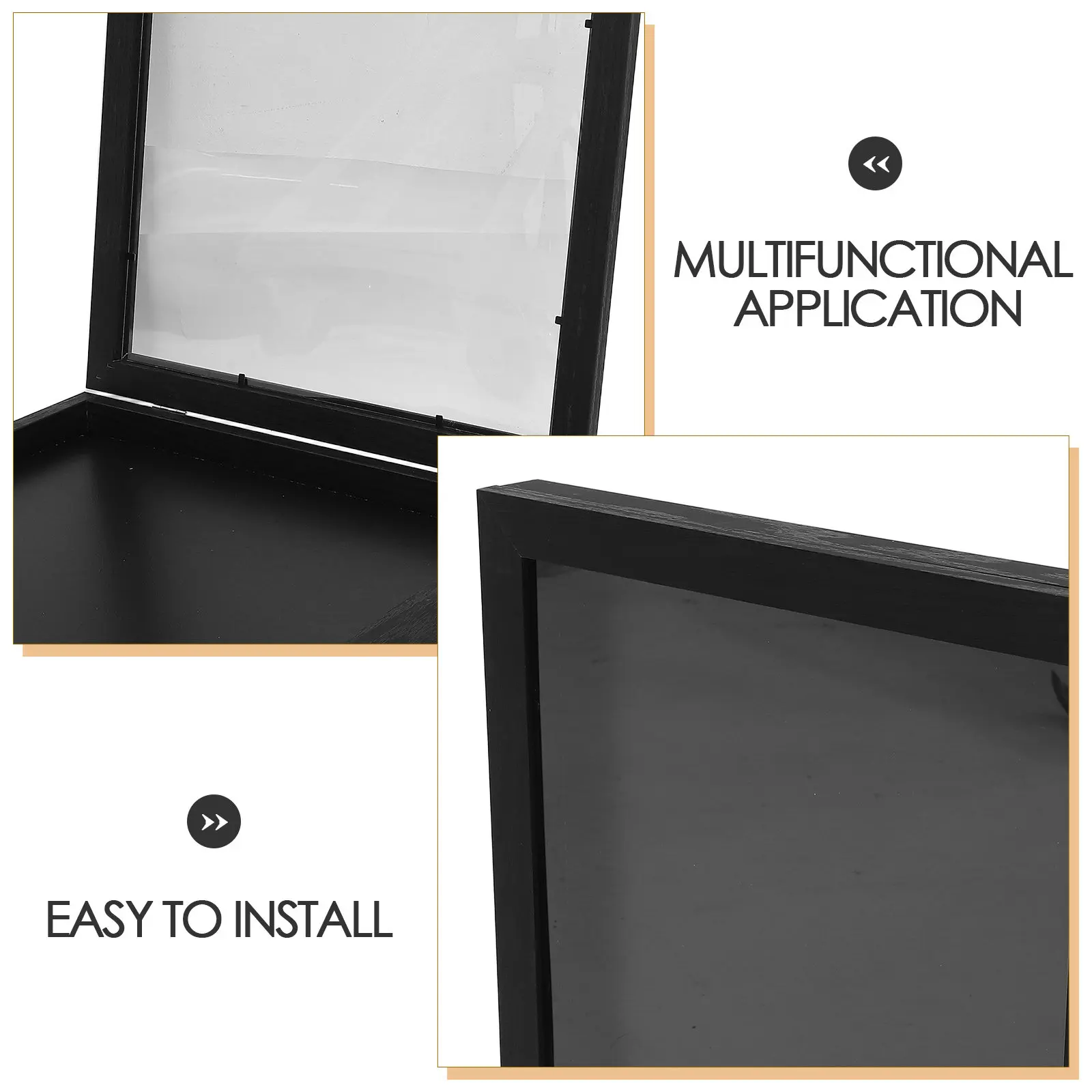 Clear Shadow Case Jersey Photo Frame Wooden Jersey Frame for Football Soccer Basketball Baseball Shirts Display Stand