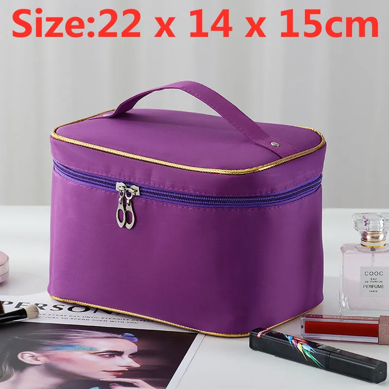 Women\'s Makeup Bag Travel Organizer Cosmetic Vanity Cases Beautician Necessary Beauty Toiletry Wash Storage Pouch Bags Box