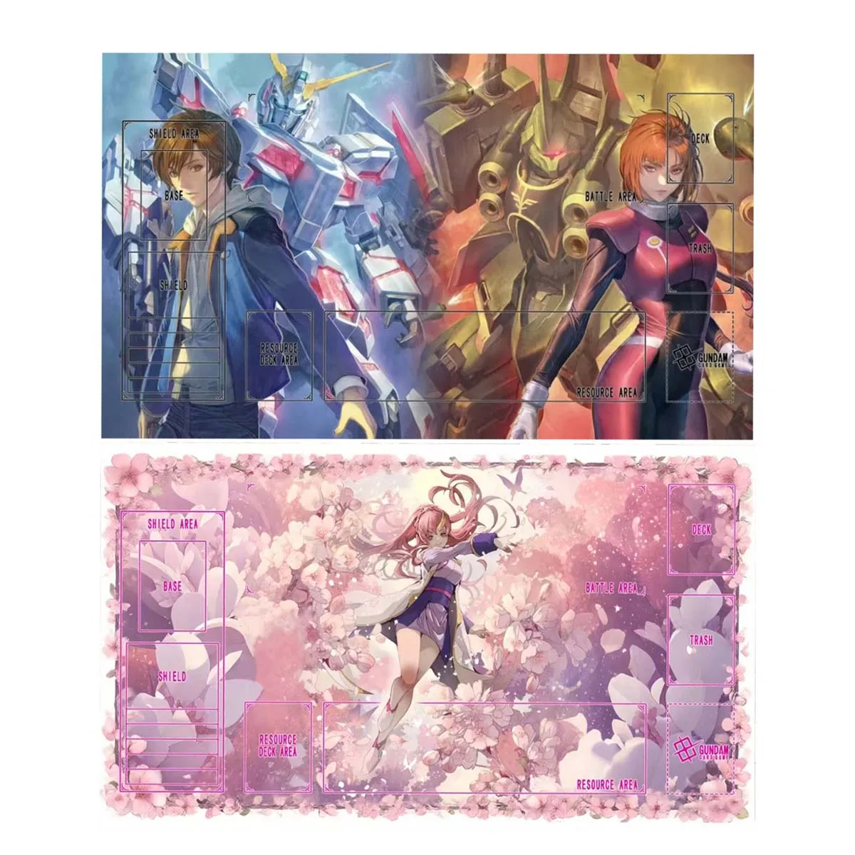 

600X350X2Mm Diy Cartoon Gundamed Gcg Card Battle Mat Gcg Single Player Board Game Card Battle Card Anime Card Gift Toys