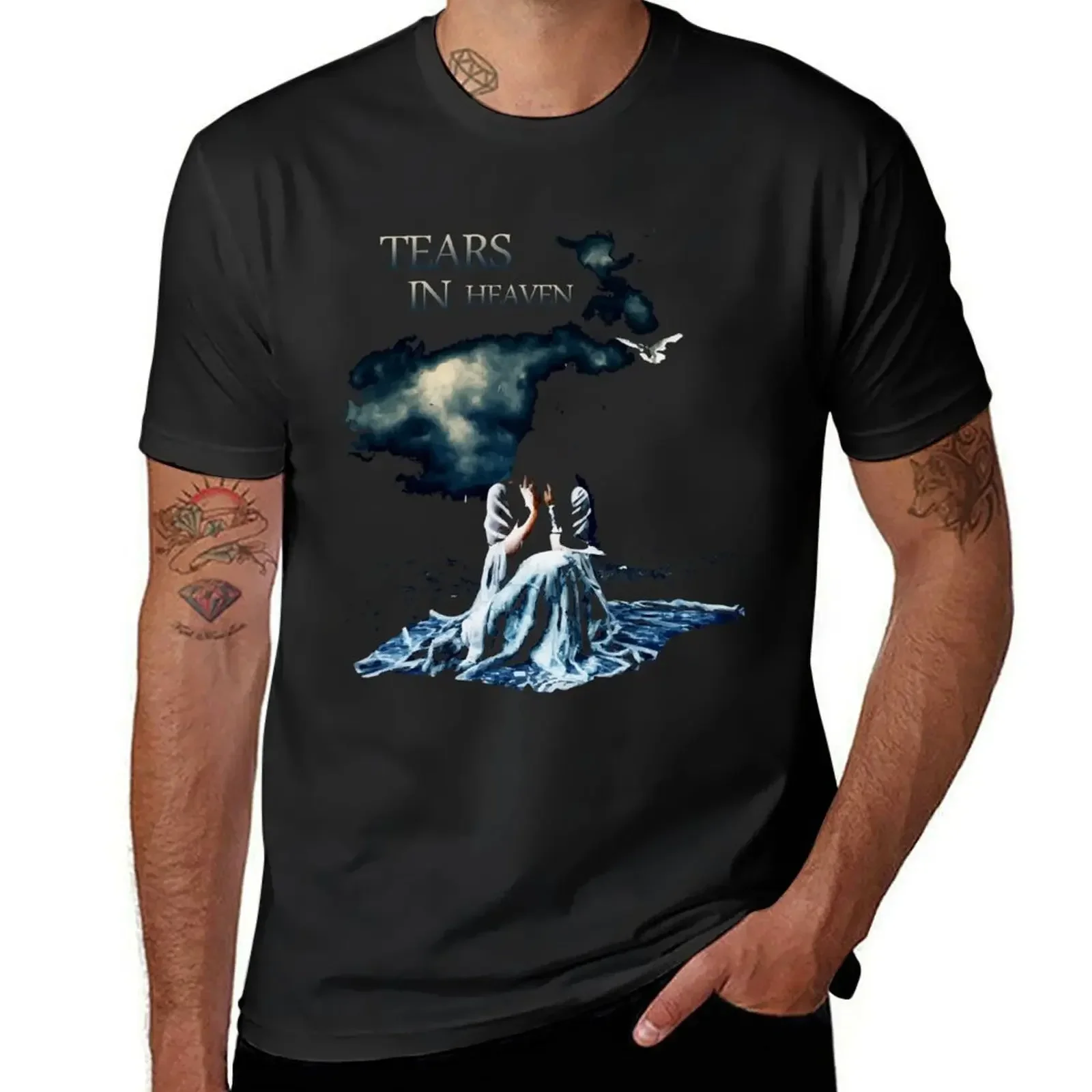 Tears in Sky T-Shirt plus size tops customs design your own cute clothes men graphic t shirts