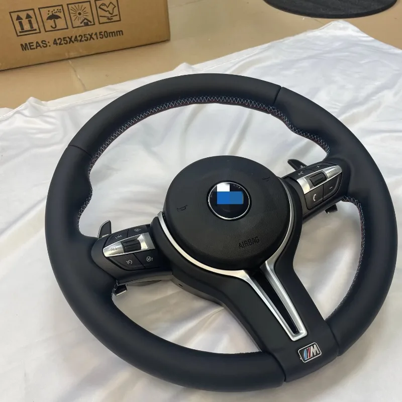 For BMW M Series M3 M4 F Series F30 F10 F15 F16 Stylish updated carbon fiber leather steering wheel