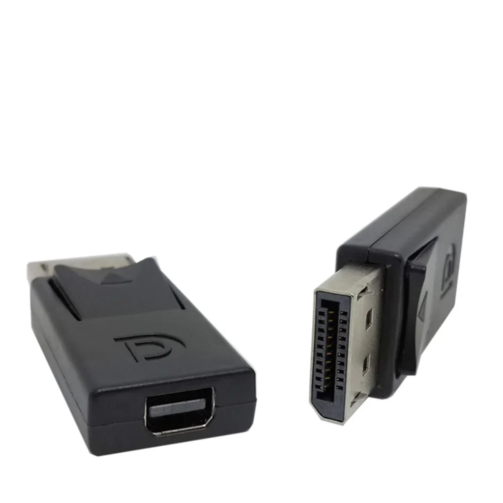 

Black ABS Display Port DisplayPort DP Plug to Mini Displayport Female Converter Cable Adapter Video Audio Plug for HDTV PC