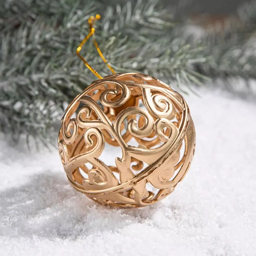 Pendentif Étoile Creuse Dorée à Cinq Branches, Délicat, Créatif, pour Arbre de Noël, Imperméable, pour les Vacances, 4/8 Pièces