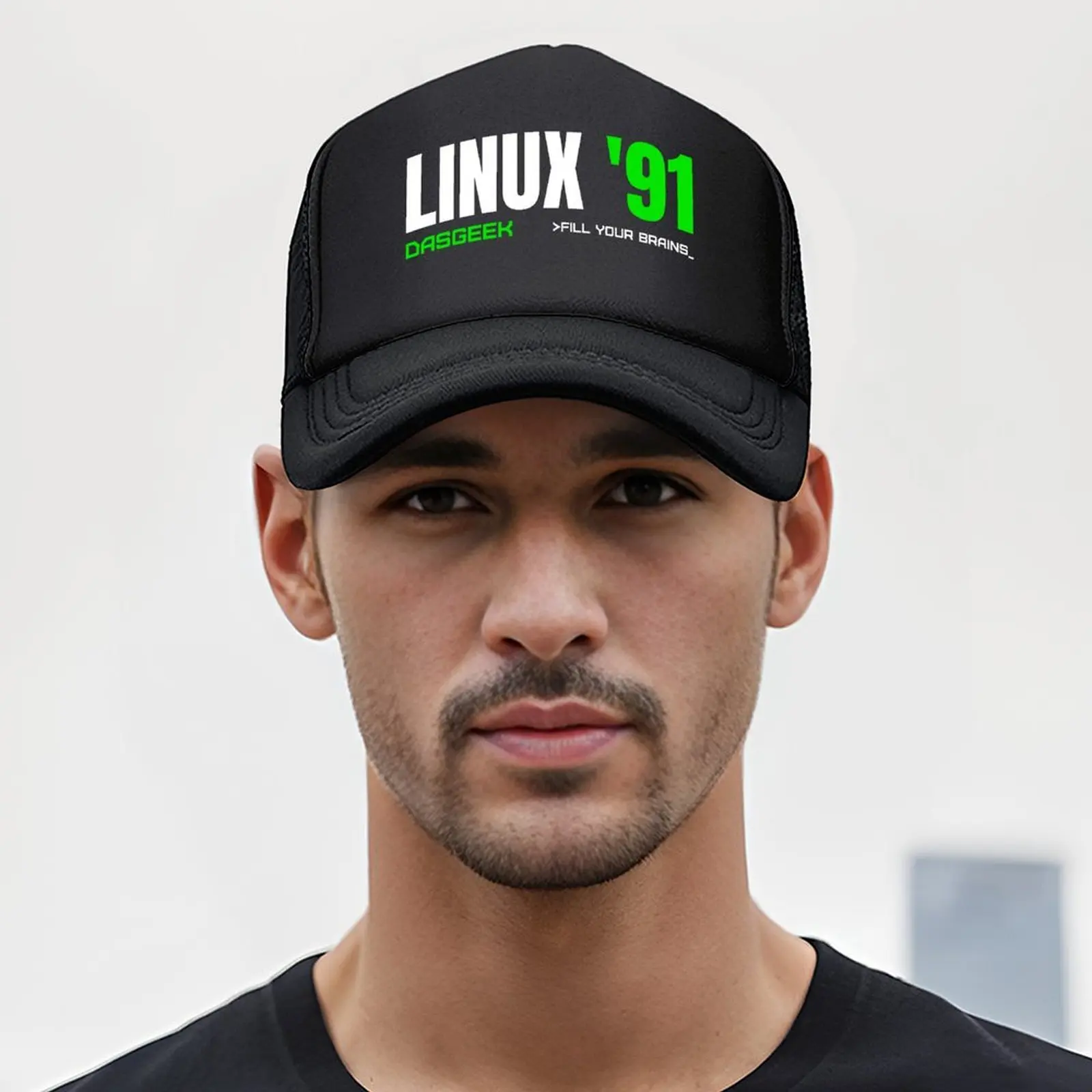 Linux '91 - DasGeek قبعة بيسبول قبعة الذكور قبعة مخصصة قبعة الجولف قبعة الصيد قبعة البنات القبعات الرجالية #5