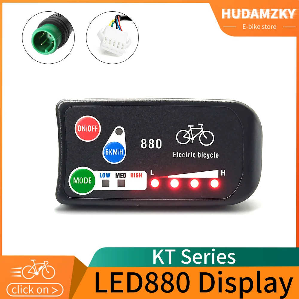 Ebike Display KT-LED880 36V/48V Electric Bike Intelligent Display for E-Bike Conversion Kit Accessories