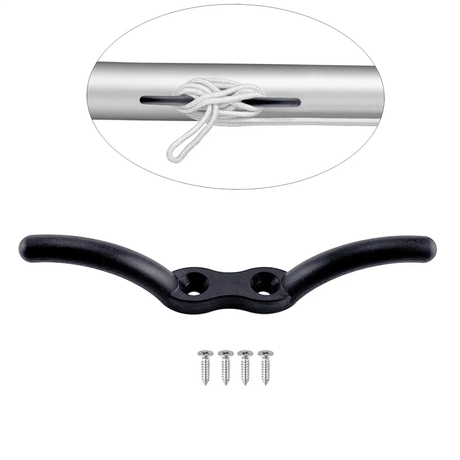 

Boat Rope Nylon Cleat Marine Accessories Easy Install Rope Marine Holder for Yacht Flagpole Tarps Clotheslines