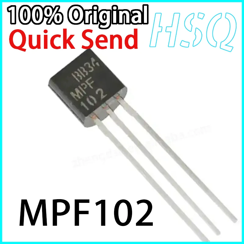 

5PCS New Original MPF102 TO-92 MOS FET Power Triode Chip Directly Inserted Into NPN Channel MPF102