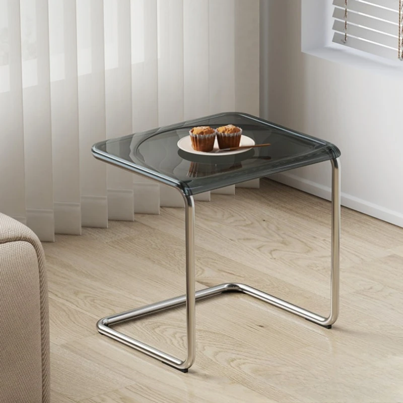 Household small stool living room acrylic low stool transparent shoe changing stool