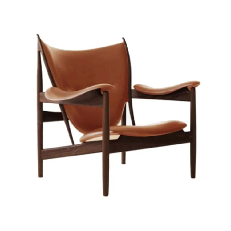 Bank Massivholz-Freizeitstuhl Designer Single Reading Retro Home kreatives Sofa