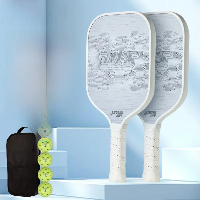 professional-grade-red-double-happiness-pique-racket-set-glass-fiber-carbon-fiber-competition-training-adult-and-children's-r