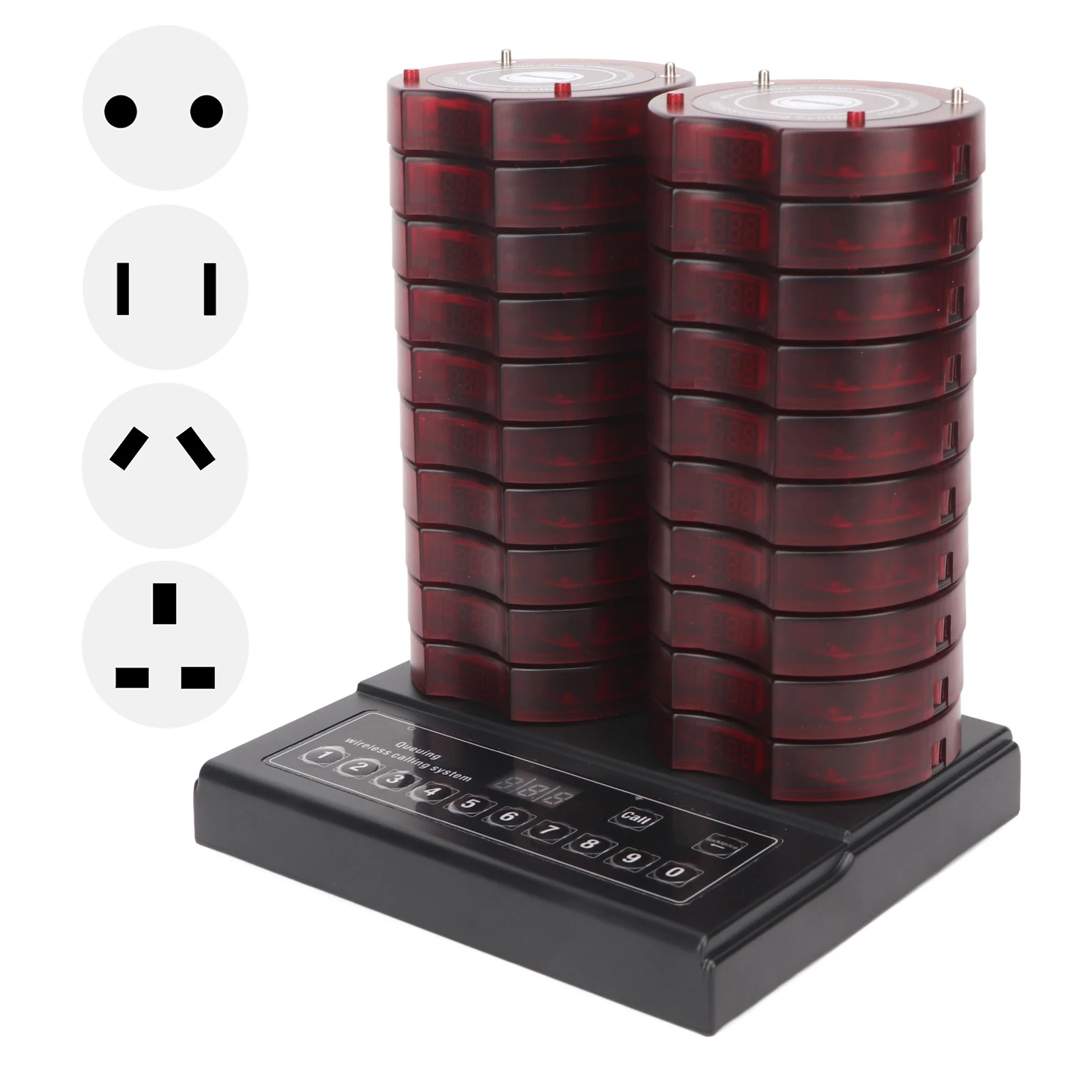 SU-668T Wireless Calling System 20 Call Buttons Professional Restaurant Pager System for Nurse Hospital Hotel 100V-240V