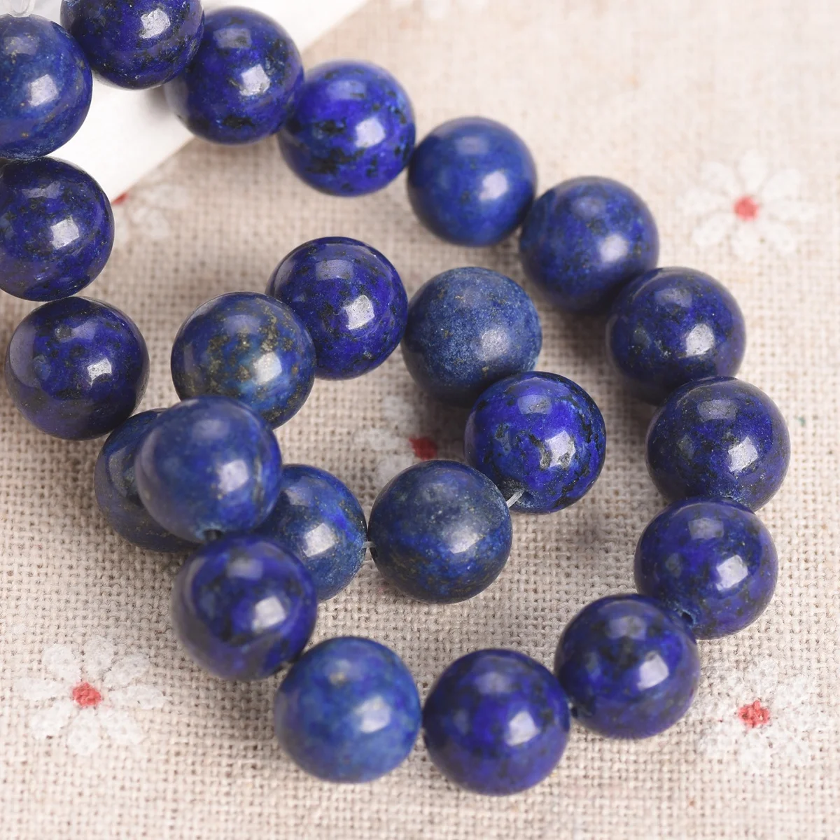 Round Natural Lapis lazuli Stone 4mm 6mm 8mm 10mm 12mm Loose Beads lot for Jewelry Making DIY Crafts Findings