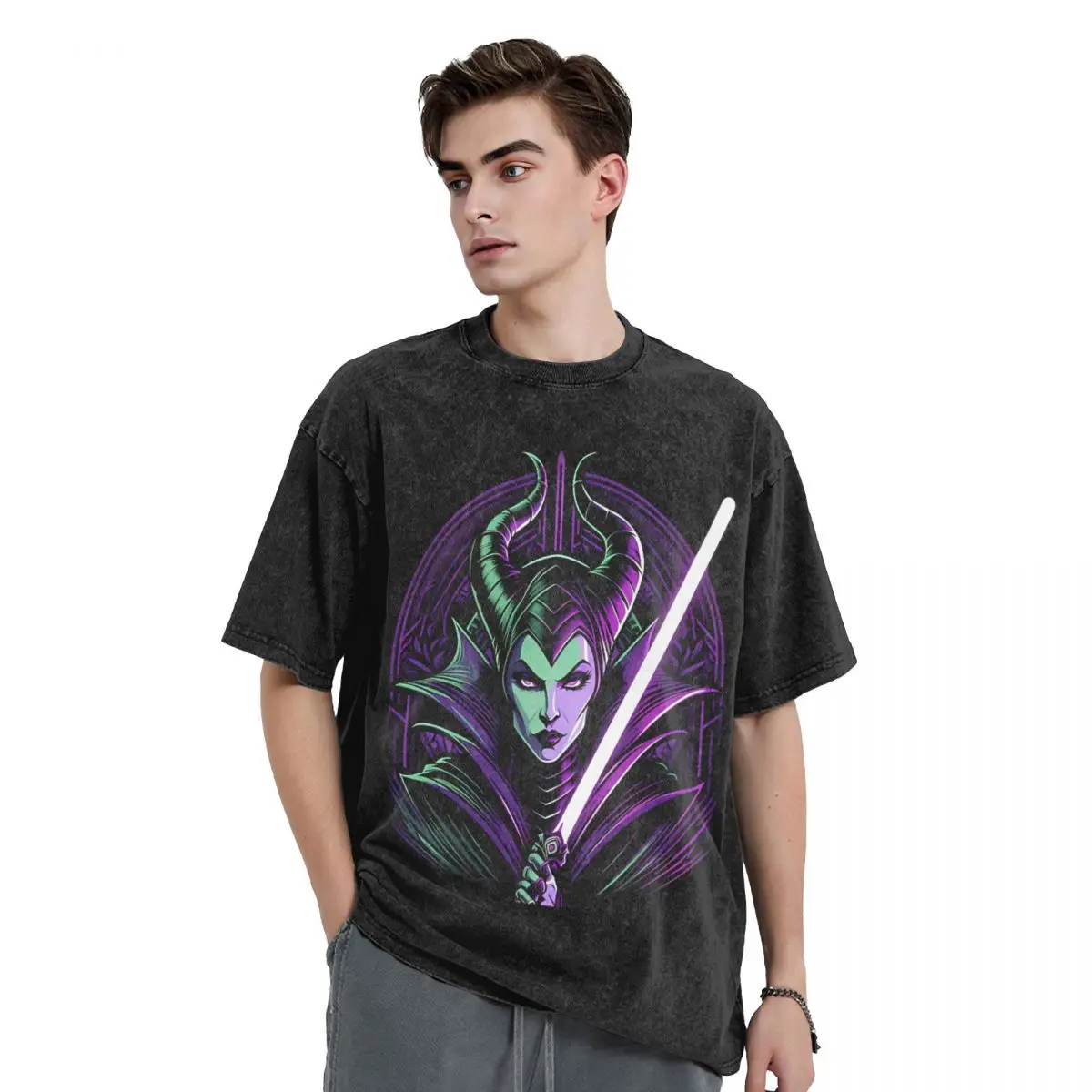 Camiseta de Sith Mistress para hombre, camisa de maléfica, mistress of evil, 100% algodón, manga corta, cuello redondo, novedad, Verano